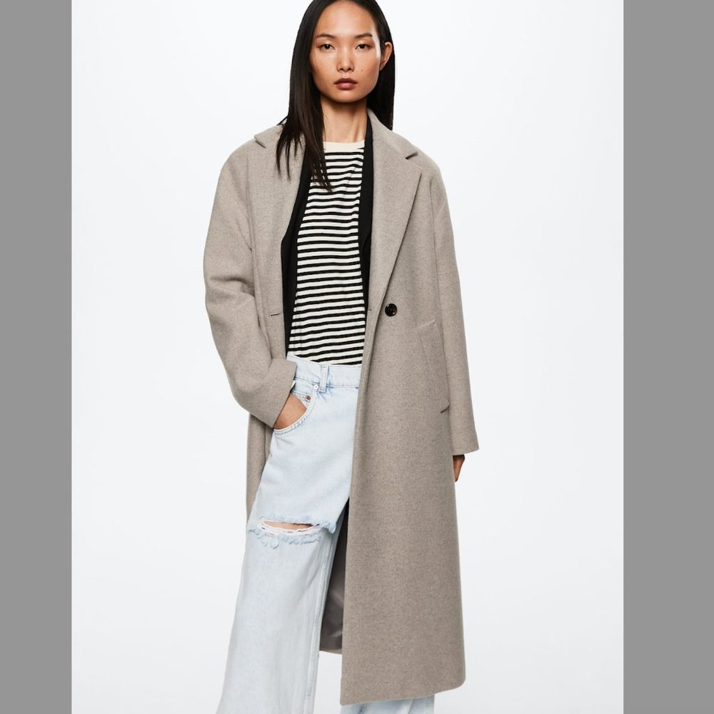 Mango Oversize Wool Coat